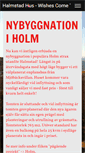 Mobile Screenshot of halmstadhus.se